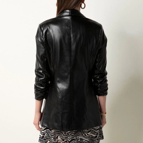 Tart Collections Kia Vegan Leather Blazer - Picture 4 of 6